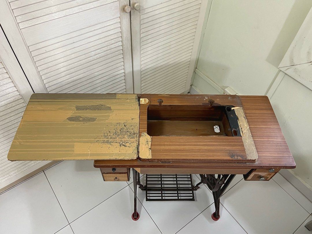 Vintage sewing machine stand, Furniture & Home Living, Furniture, Other