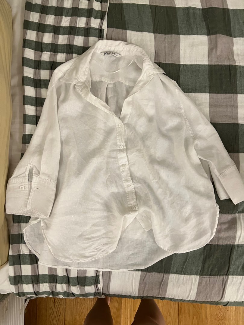 XL ZARA BLOUSE, Women's Fashion, Tops, Longsleeves on Carousell