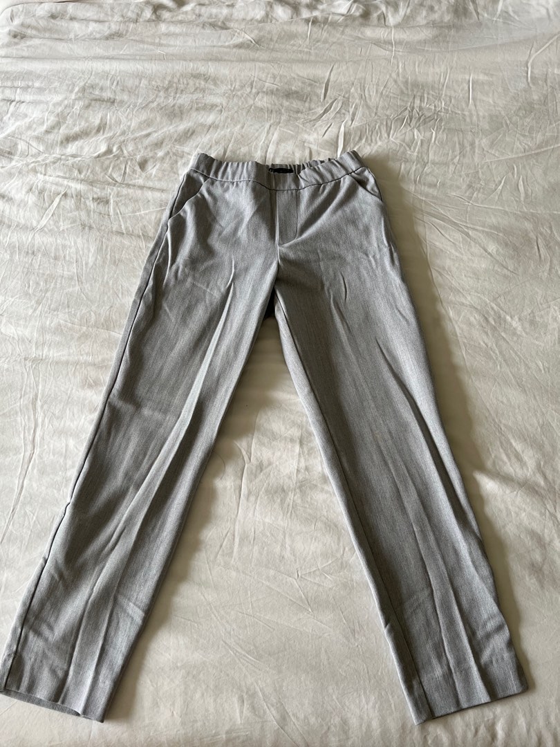 zara grey pants, Women's Fashion, Bottoms, Other Bottoms on Carousell