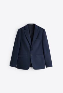 Zara Textured Suit Blazer