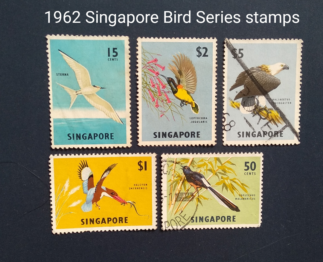 1962 Singapore StampsBirds Series Definitive Stamps, Hobbies & Toys, Memorabilia & Collectibles