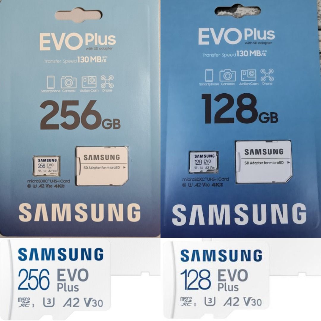 SAMSUNG EVO PLUS MICROSDXC 256GB U3 A2 V30 130MB/S