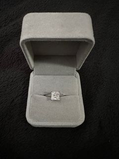 2ct S925 Princess Cut Moissanite Engagement Ring - US Size 6