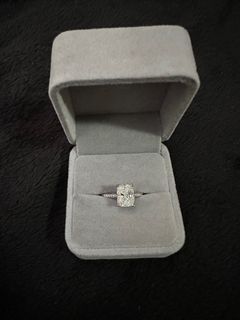 3ct S925 Cushion Cut Moissanite Engagement Ring - US Size 6