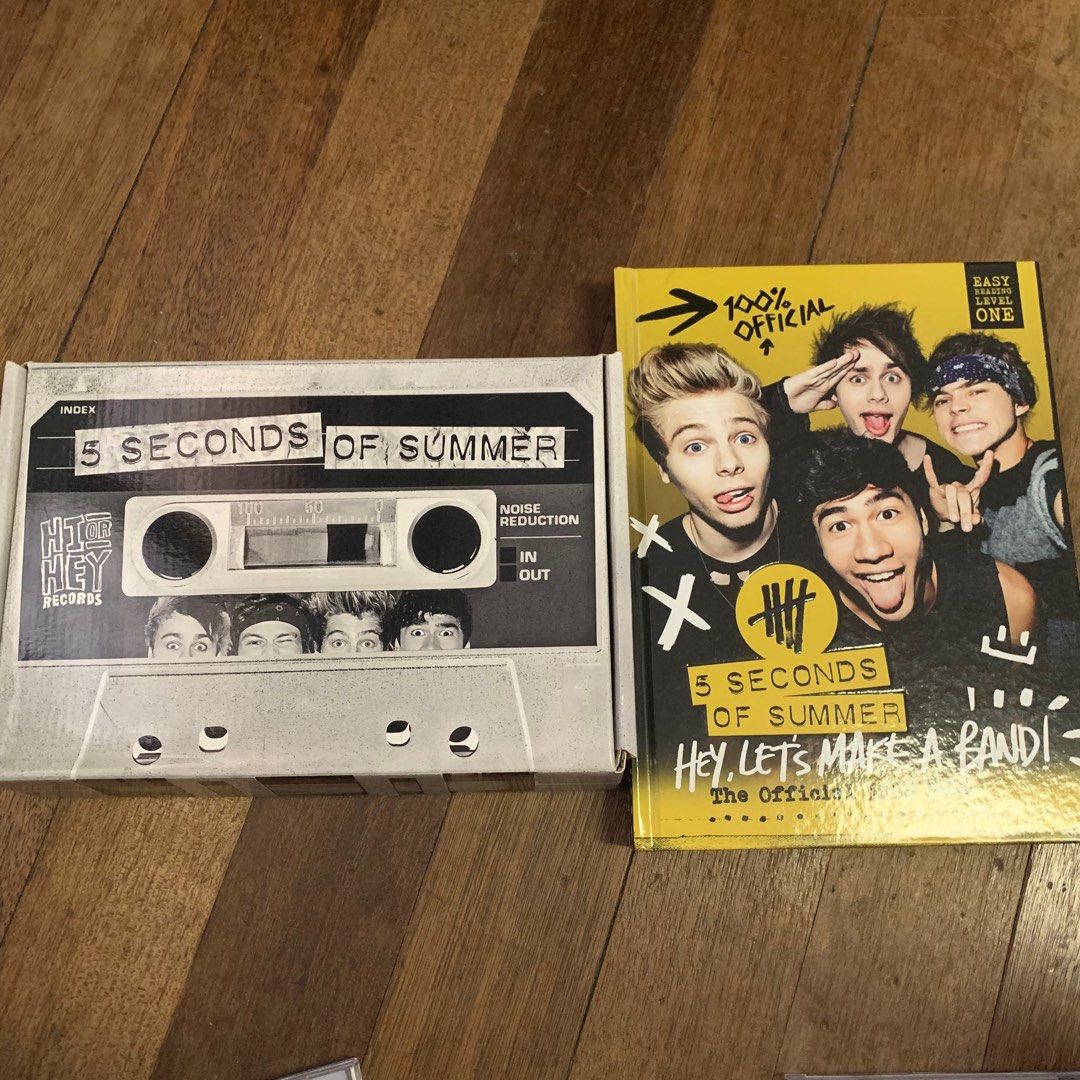 5SOS Album & Memorabilia Take All (Category: CDs & DVDs) located in Mandaluyong City. Submitted by closetswipe (Listing ID 1213442592, Image 1). Description: 5SOS album and memorabilia take all - 5SOS album - 5SOS Hey, Let’s Make a Band book - merch box - People magazine collector’s special - CD was never played; items were just kept on a shelf but still please manage your expectations .