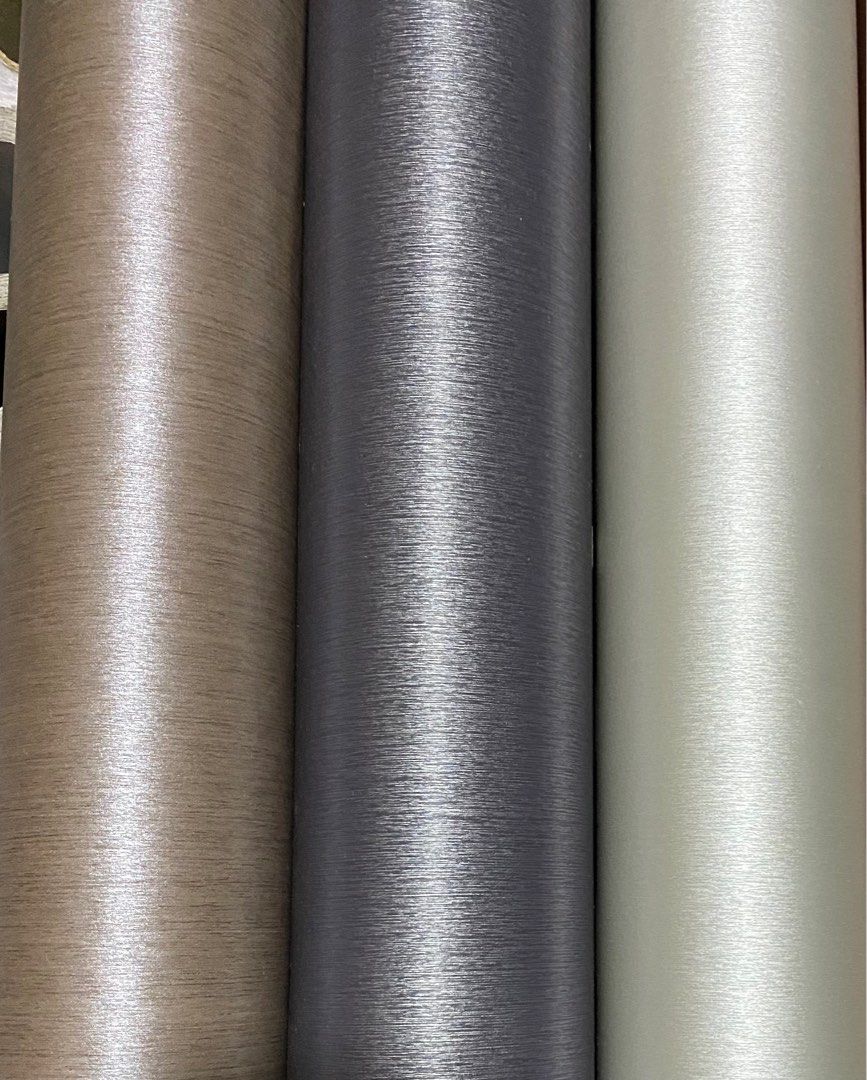 60cm x 5 Metres Dark Grey Metallic PVC Stickers Wallpaper Decal ...