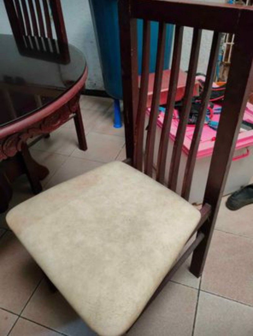 6 Seater Dining Table Tanguile Wood, Furniture & Home Living, Furniture, Tables & Sets on Carousell