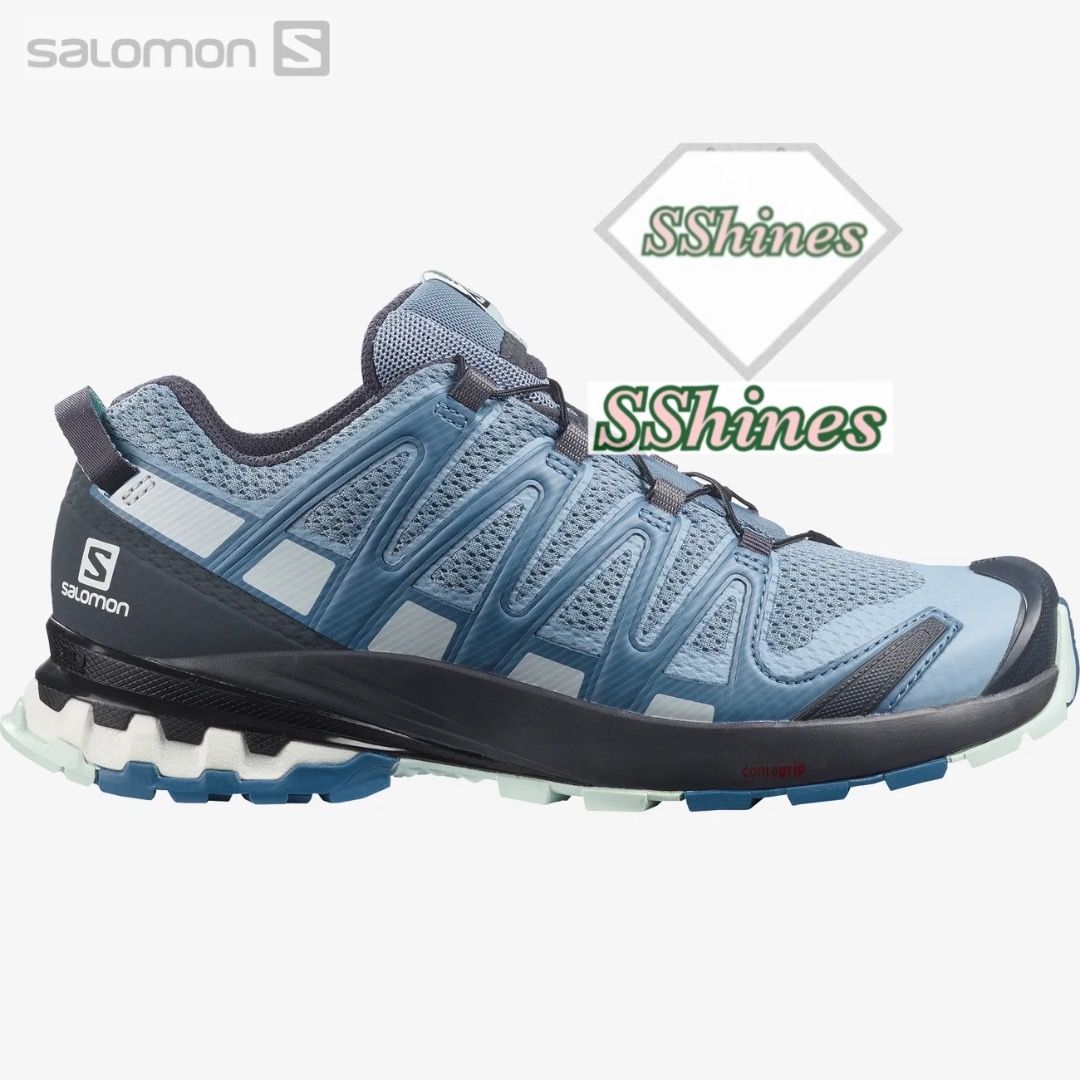 NEW💥 🇫🇷 SALOMON 最熱賣越野跑鞋XA PRO 3D V8 GTX 防水行山鞋💥淺藍