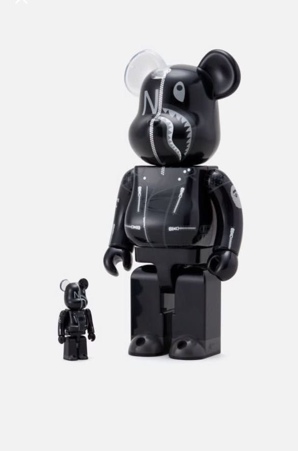 BAPE X NBHD SHARK BE@RBRICK 100% & 400% | www.fleettracktz.com