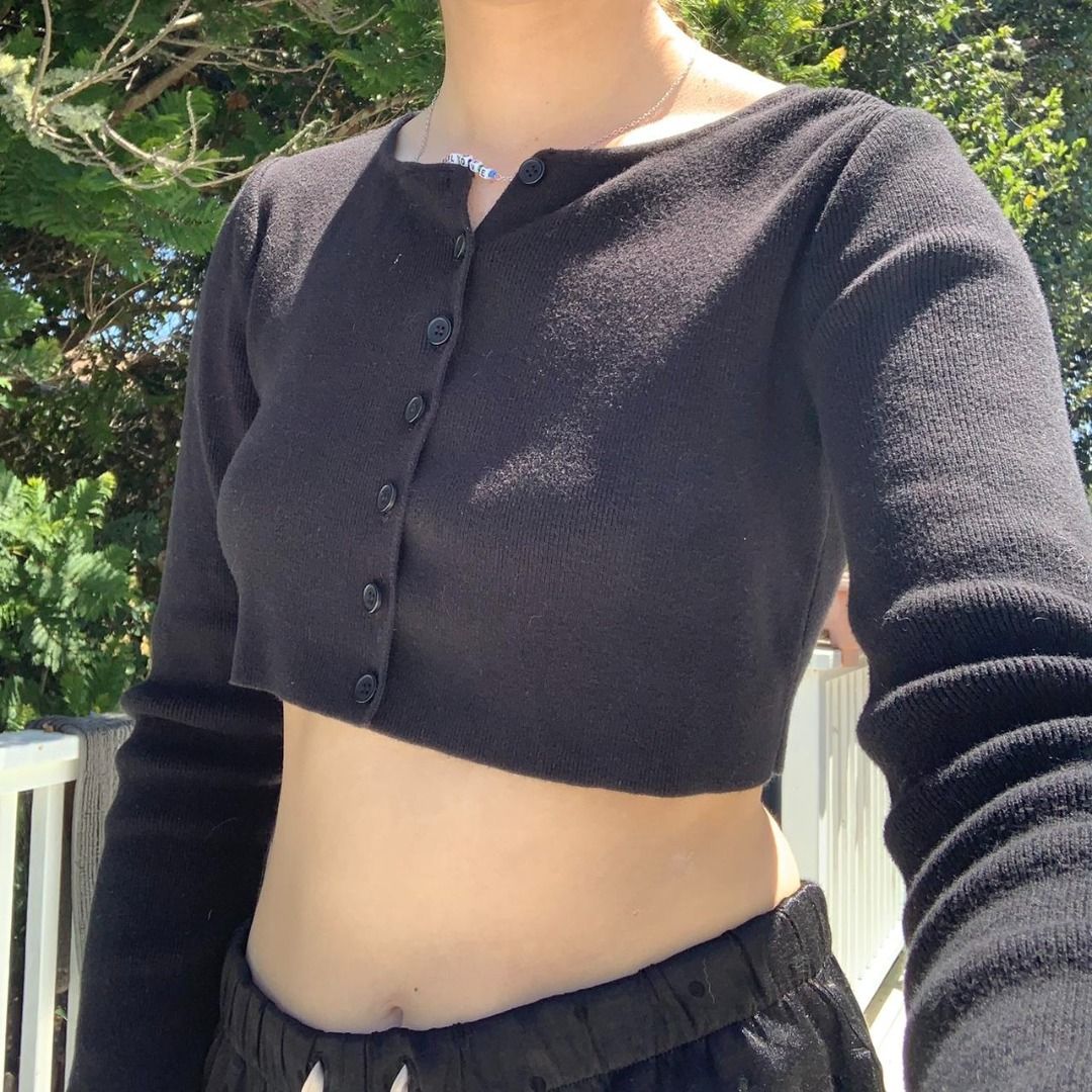 Black athelia knit new arrivals top