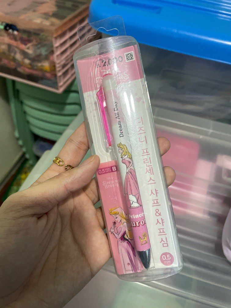 ( DAISO KOREA ) DISNEY AURORA MECHANICAL PENCIL, Hobbies & Toys