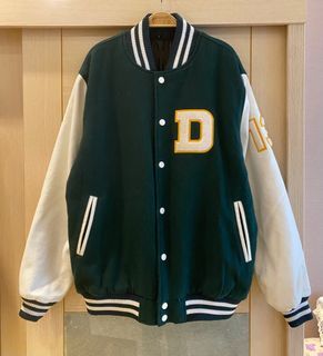日本購入 皮革棒球外套/立領防風/騎士棒球外套/夾克外套/賽車外套（男）L號