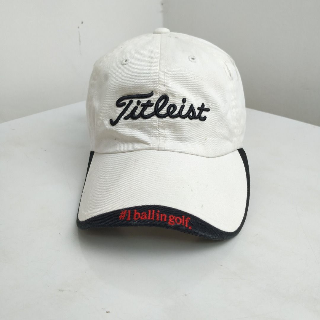 SALE TITLEIST 1 BALL IN GOLF VINTAGE WHITE COLOR HAT CAP