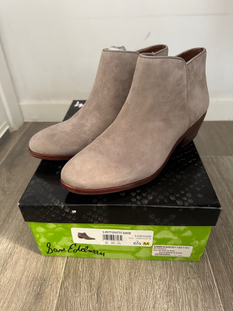Sam Edelman Petty Suede Booties Carousell
