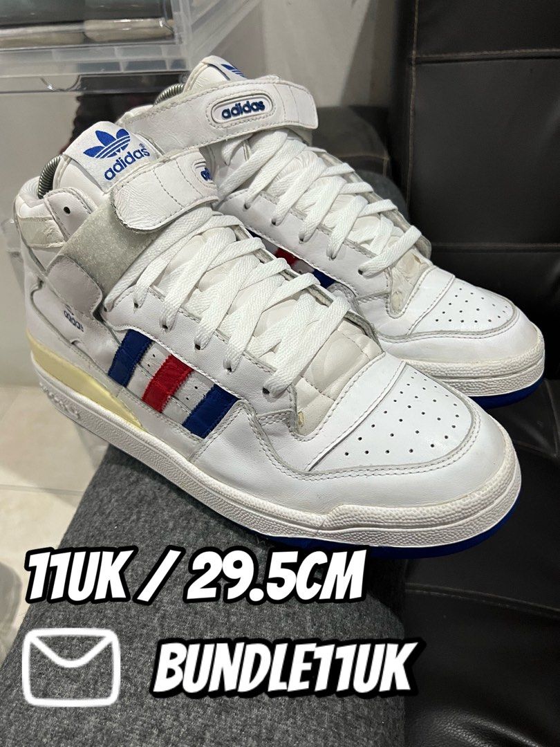 Adidas Forum Mid White Blue Red Originals 11UK Men s Fashion