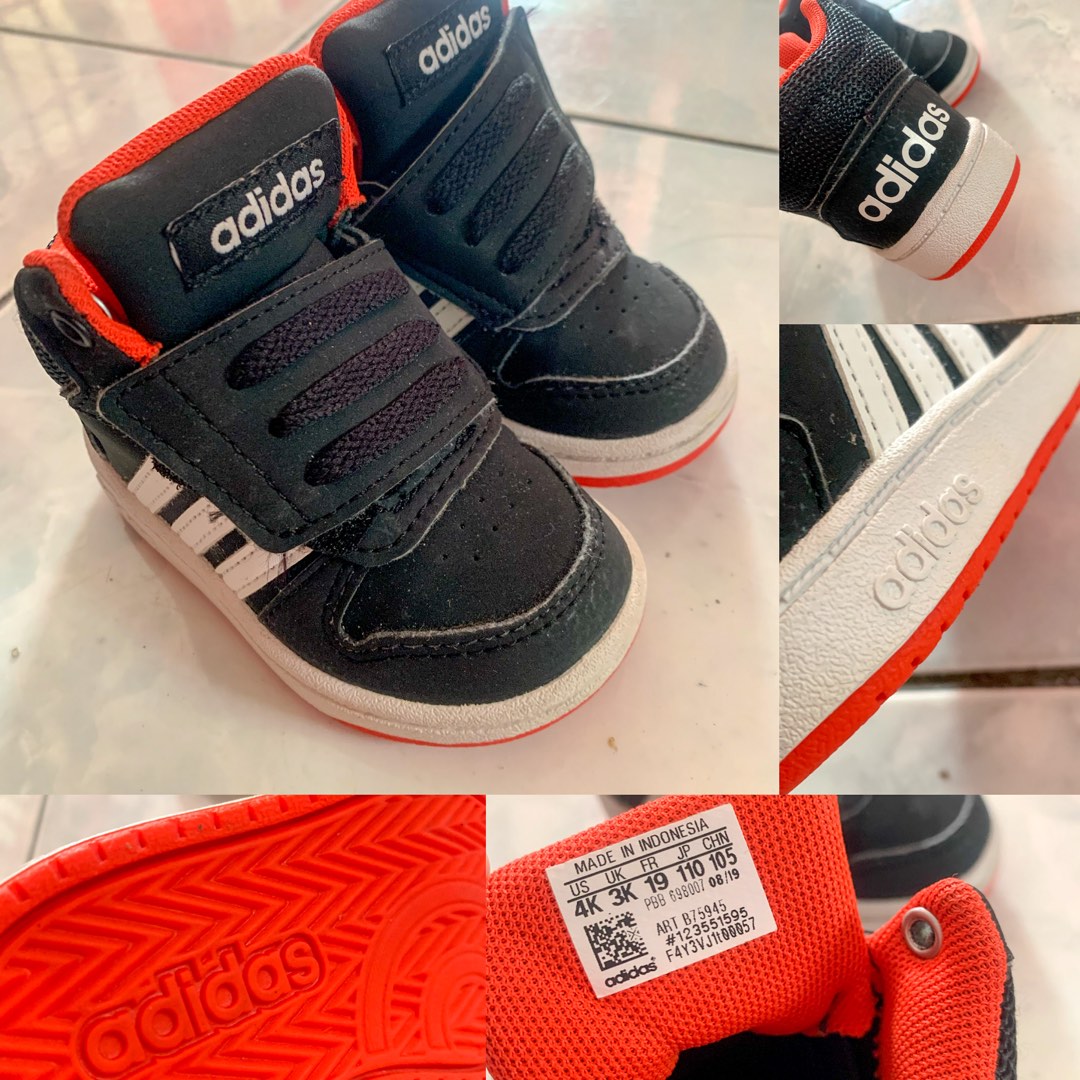Adidas high cut shoes, Babies & Kids, Babies & Kids Fashion on Carousell