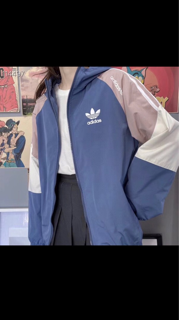 Adidas jacket clearance red white blue