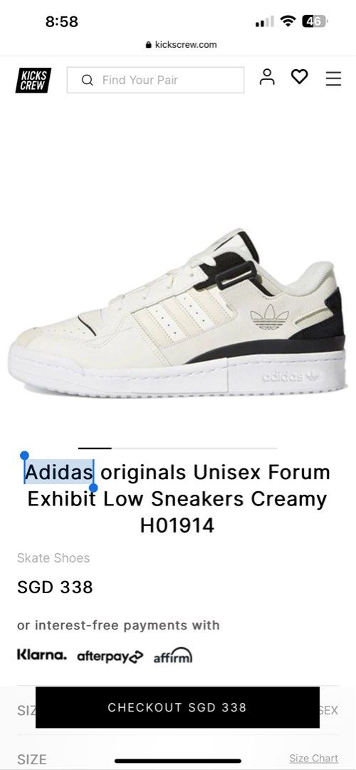 Adidas originals Unisex Forum Exhibit Low Sneakers Creamy H01914, Men's  Fashion, Footwear, Casual shoes on Carousell
