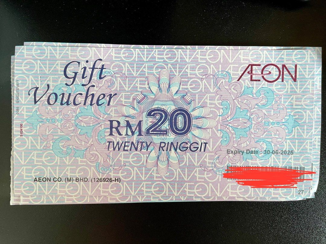 Aeon Cash Voucher, Tickets & Vouchers, Vouchers on Carousell