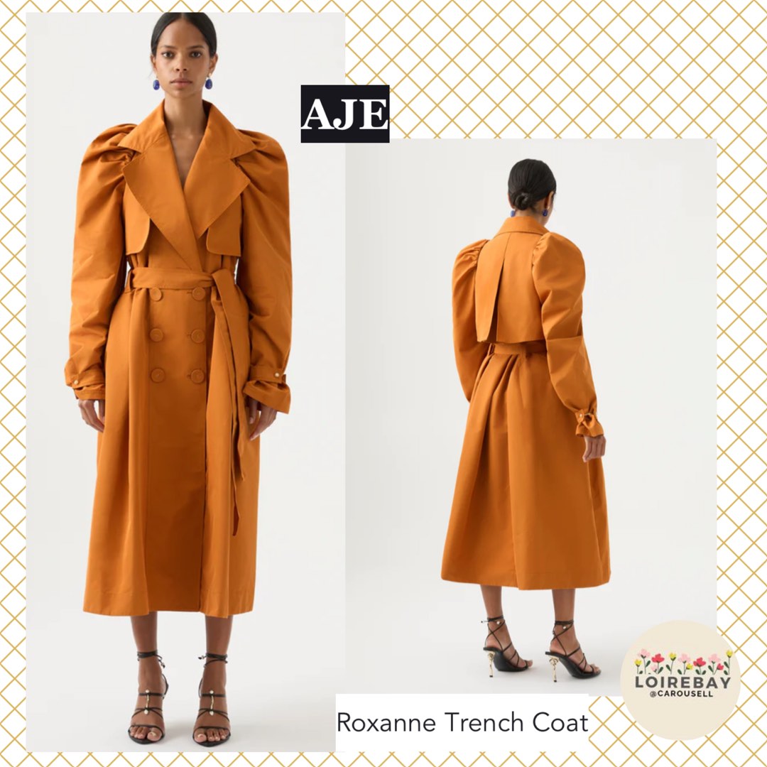 Chestnut trench top coat