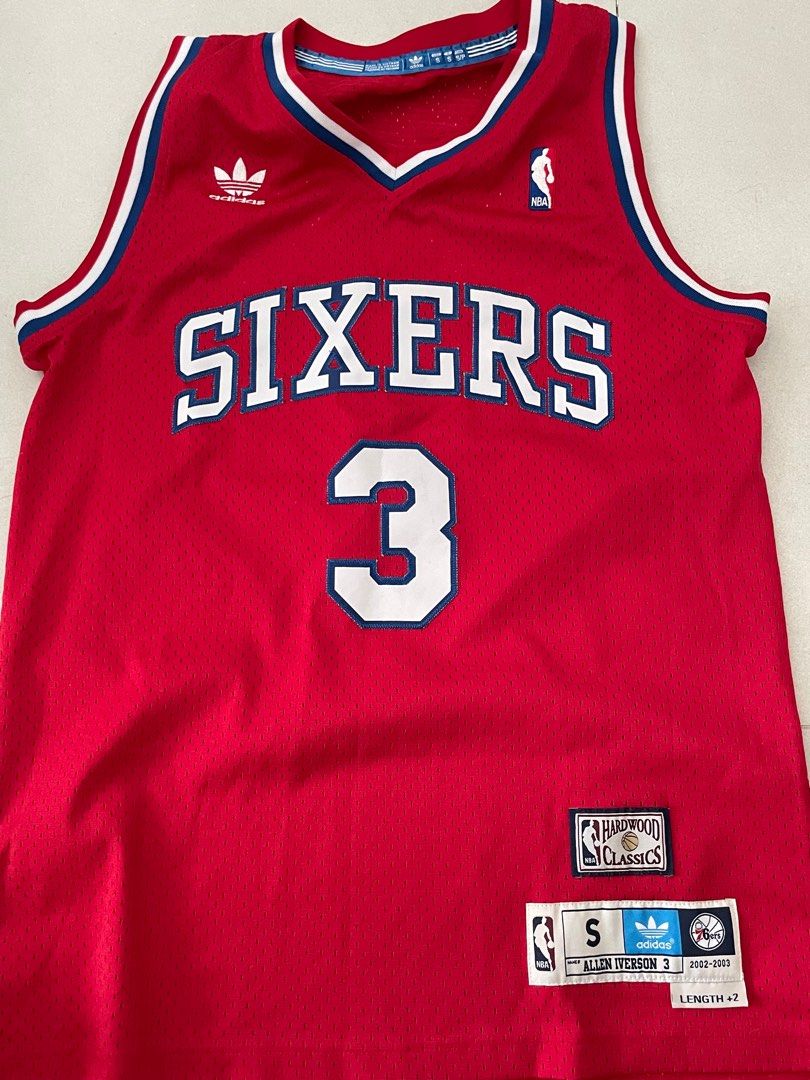 Allen Iverson Authentic Jersey, Men's Fashion, Activewear on Carousell