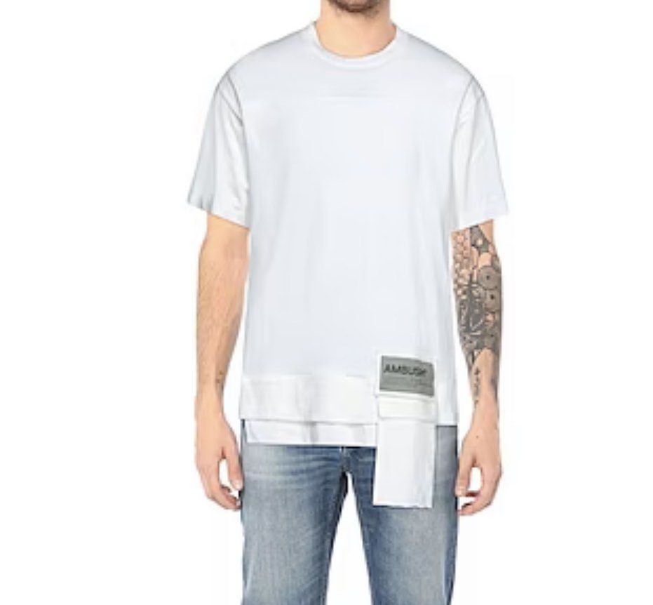 AMBUSH basic tee (Category: Tshirts & Polo Shirts) located in Singapore. Submitted by chia1977 (Listing ID 1213424089, Image 2). Description: Ambush basic tee Condition : New Size : L Item on hand, can deal immediately..