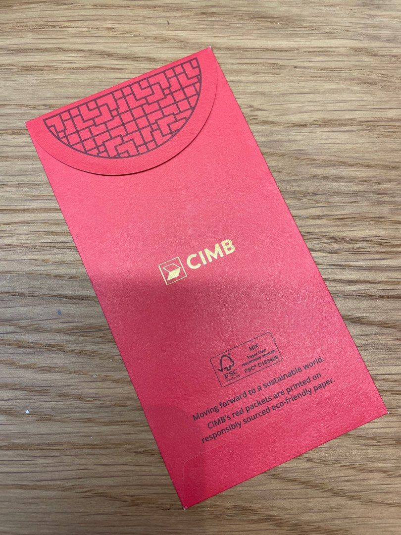 Ang Bao CIMB bring in the fortune!, Hobbies & Toys, Stationery & Craft