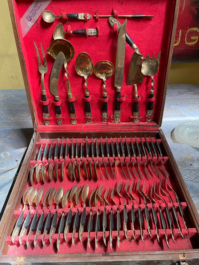 Antique Cutlery/Utensils Set, Furniture & Home Living, Kitchenware