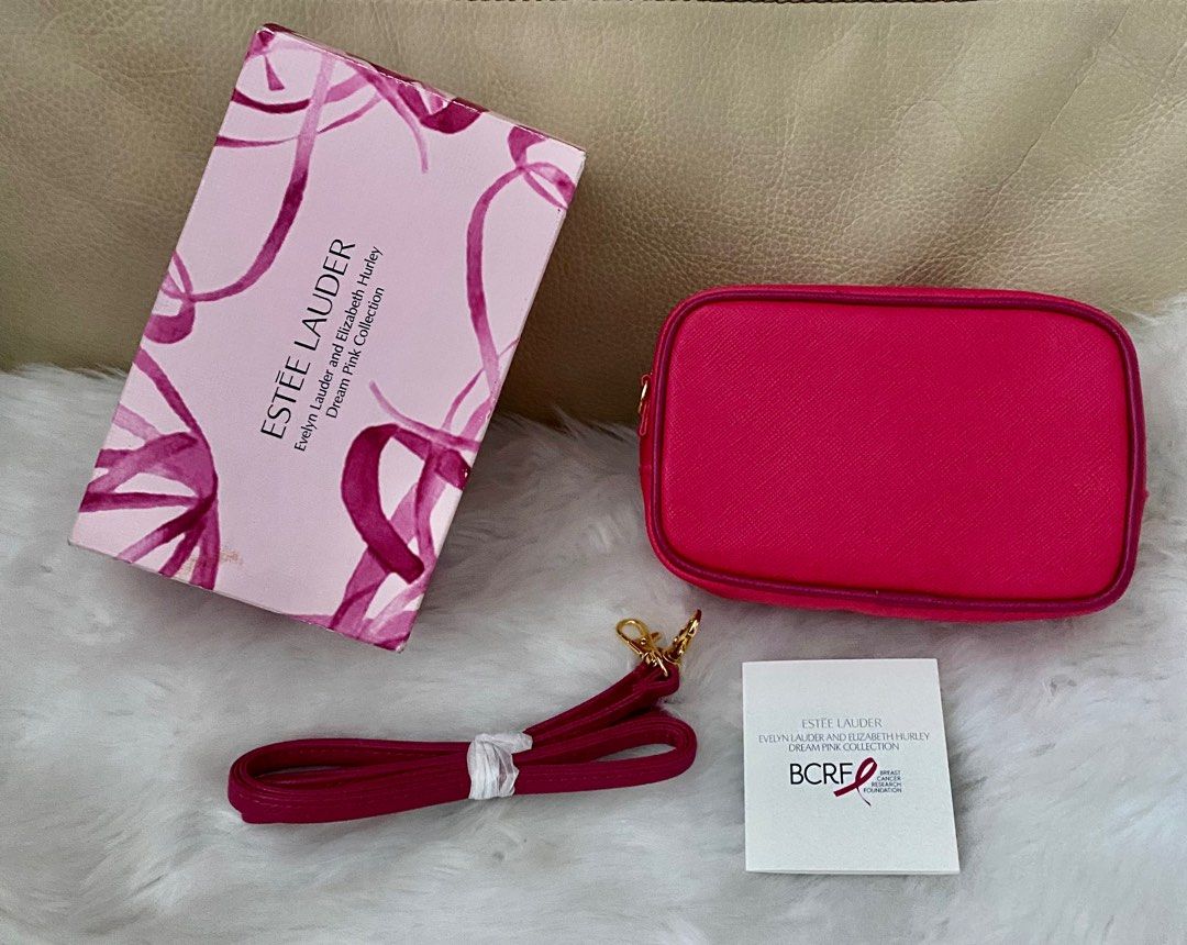 Authentic NEW Limited Exclusive Edition Estee Lauder Small Bag Pouch Cosmetic Make up Bag with strap box