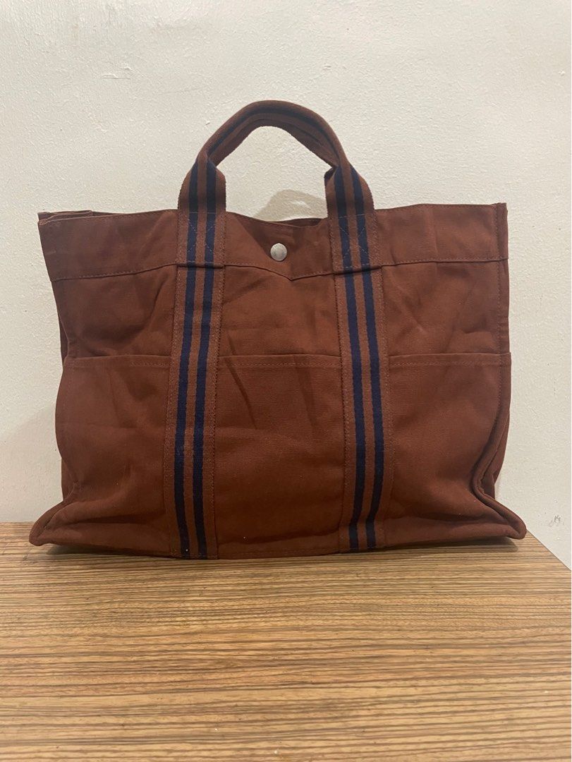 Authentic Vintage Hermes Fourre Tote MM Bag, Luxury, Bags & Wallets on  Carousell