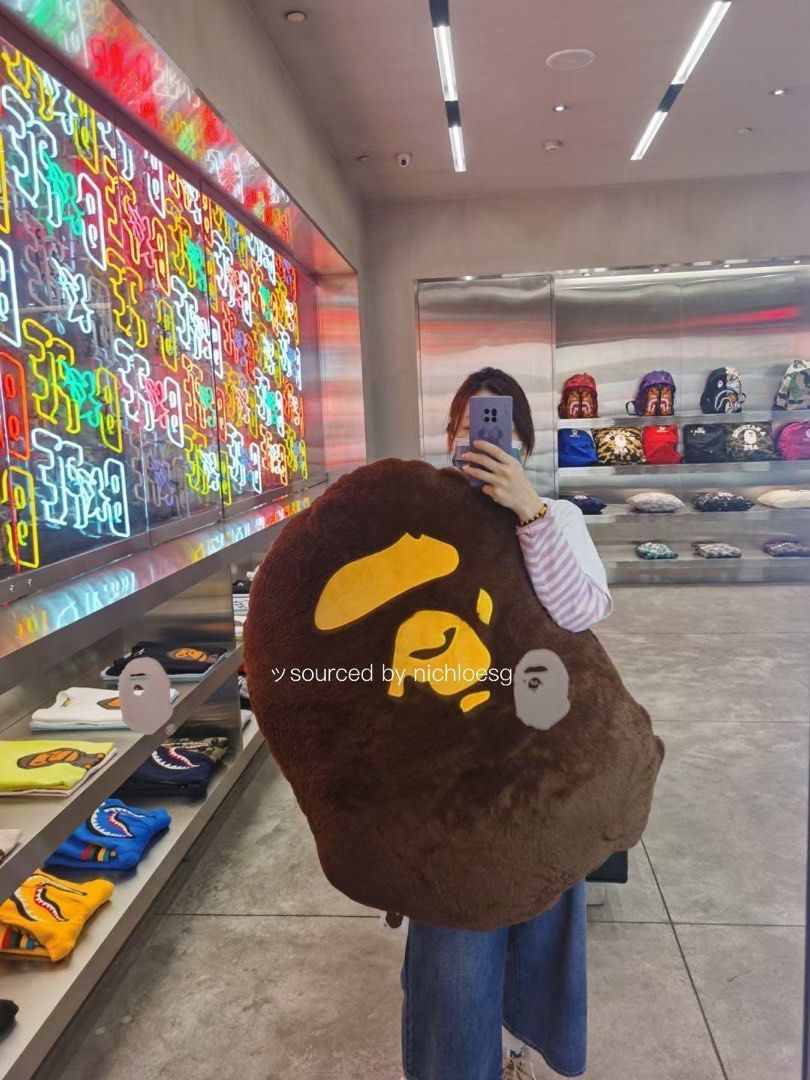 BAPE BIG APE HEAD CUSHION, Furniture & Home Living, Home Decor 