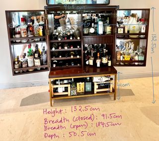 Alcohol cabinet for hot sale sale