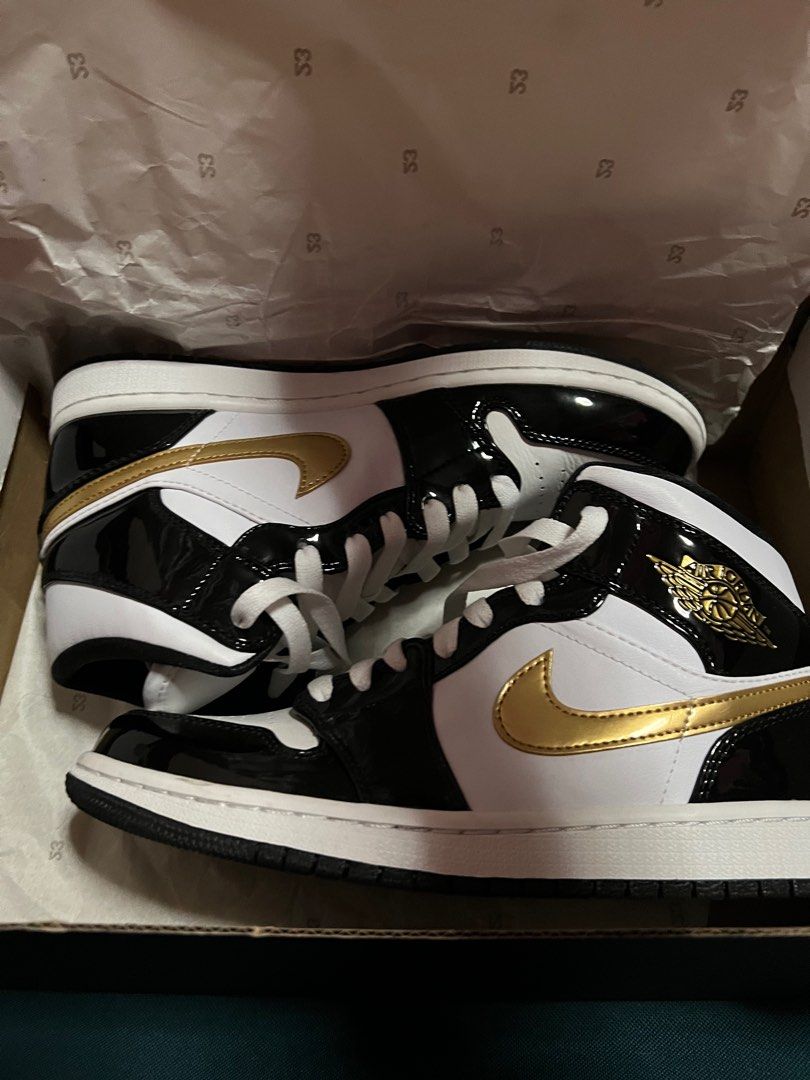 Gold jordan sneakers cheap