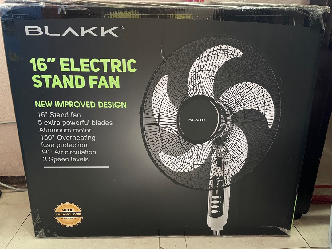 Blakk Electric Fan, Furniture & Home Living, Lighting & Fans, Fans on