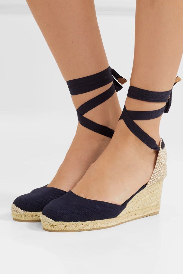 BNIB Castaner Carina 60 espadrille wedges Navy