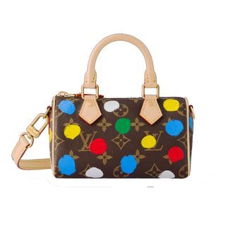 Louis Vuitton x Yayoi Kusama Capucines BB Silver in Taurillon Bull