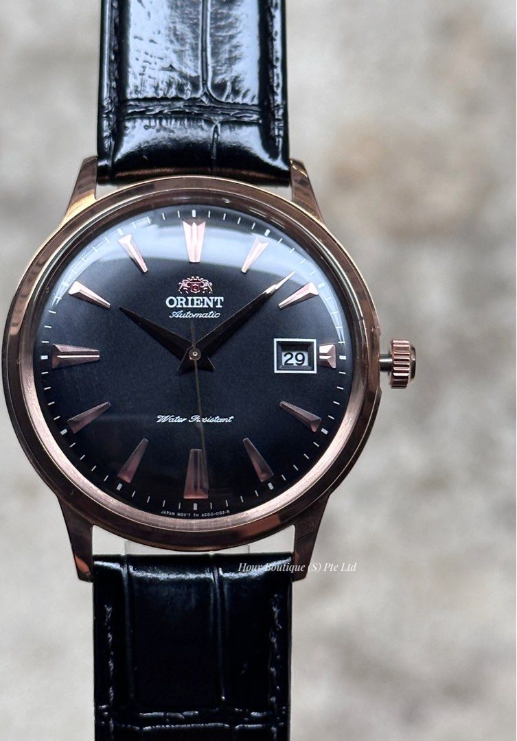 Orient bambino clearance black gold