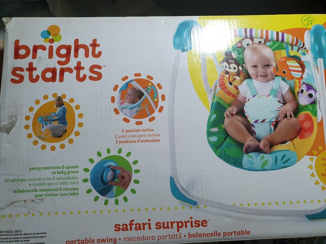 Bright starts baby swing, Babies & Kids, Infant Playtime on Carousell