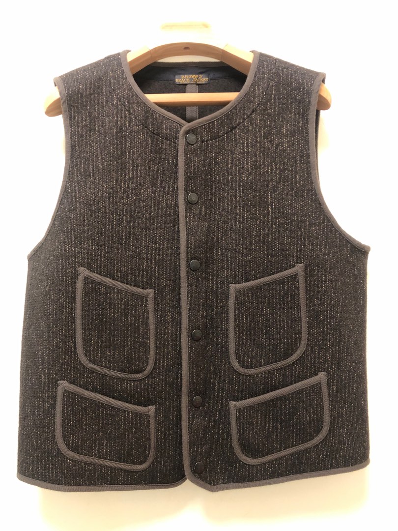 Brown's Beach Early Vest Size40, 男裝, 外套及戶外衣服- Carousell