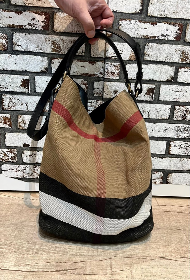 Ashby linen crossbody bag Burberry Multicolour in Linen - 31461545