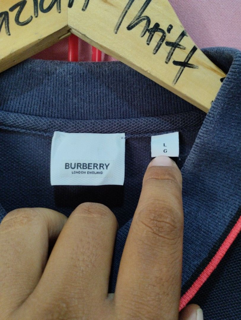 Burberry white tag Men s Fashion Tops Sets Tshirts Polo