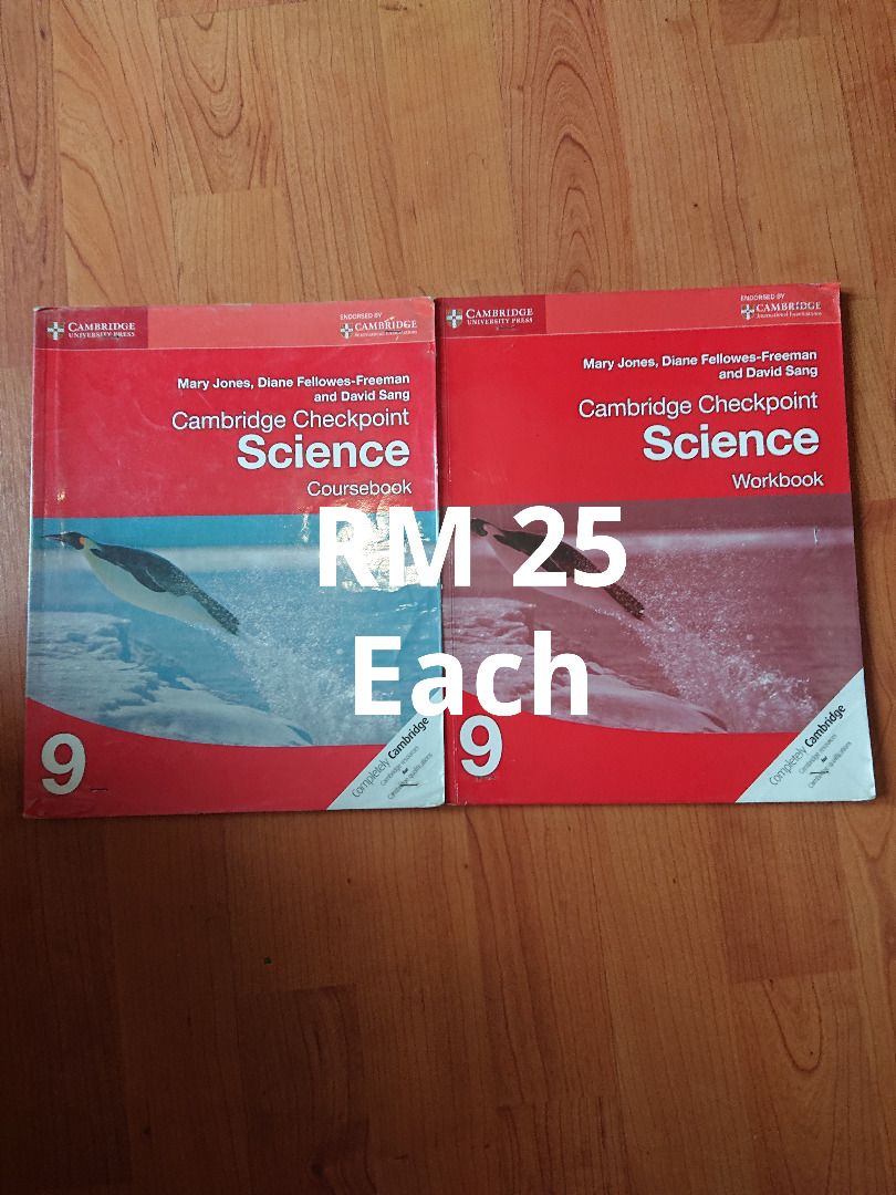 Cambridge checkpoint science coursebook workbook for igcse year 9