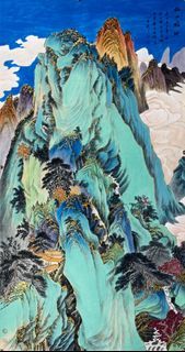 Chinese art painting and calligraphy 朱柳莉权威国礼画家曾多次在全国.得山水画系列精品金奖,她的画具有收藏 投资 保值 增值 Her paintings have collection, investment, value preservation and appreciation