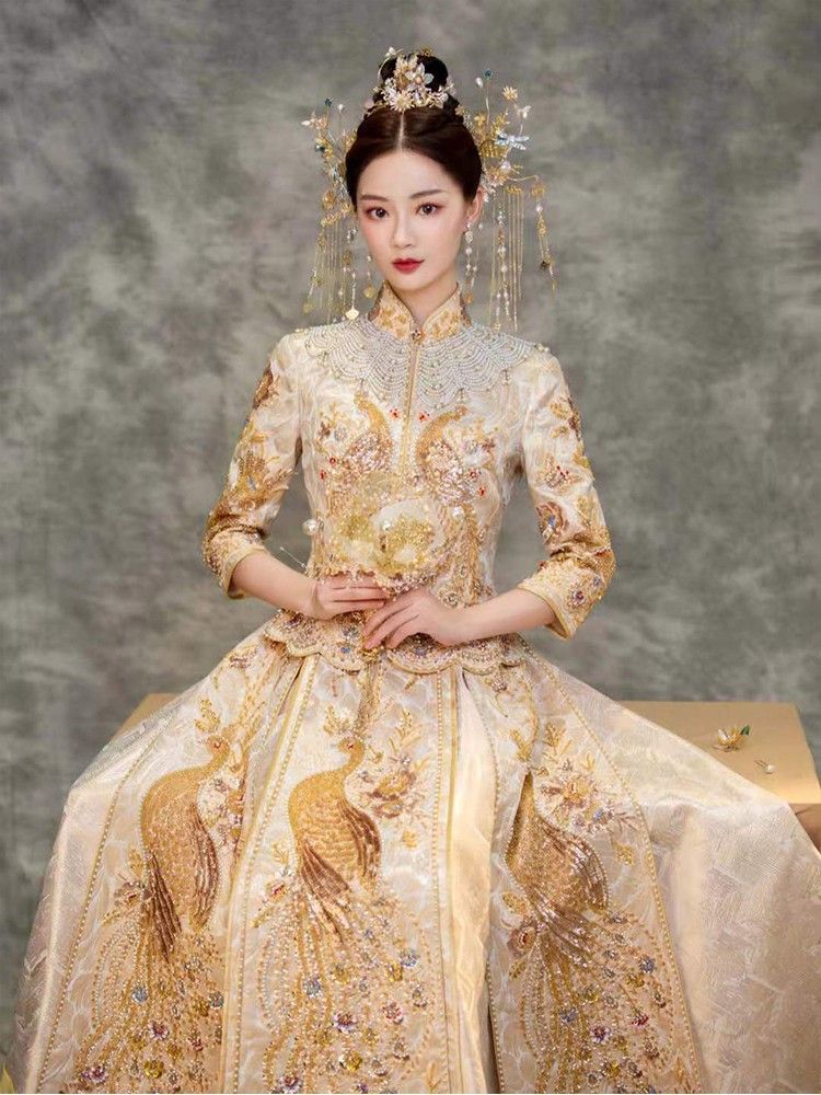 Chinese wedding gown dress evening gown 2023