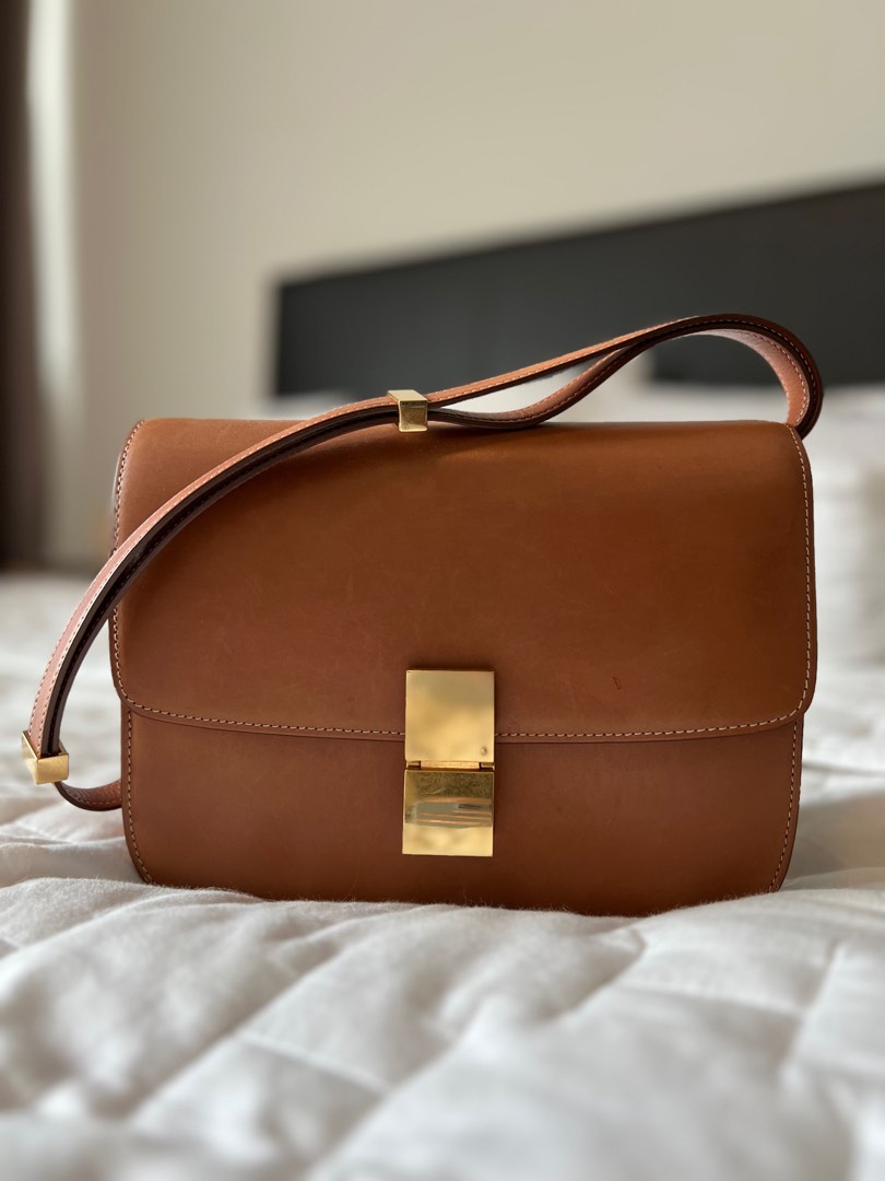 Celine box hotsell bag tan