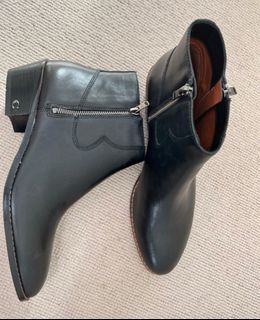 Coach back leather ankle boots, size US/AU 9.5B