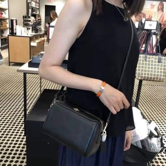 Coach mini rowan black sling bag, Women's Fashion, Bags & Wallets