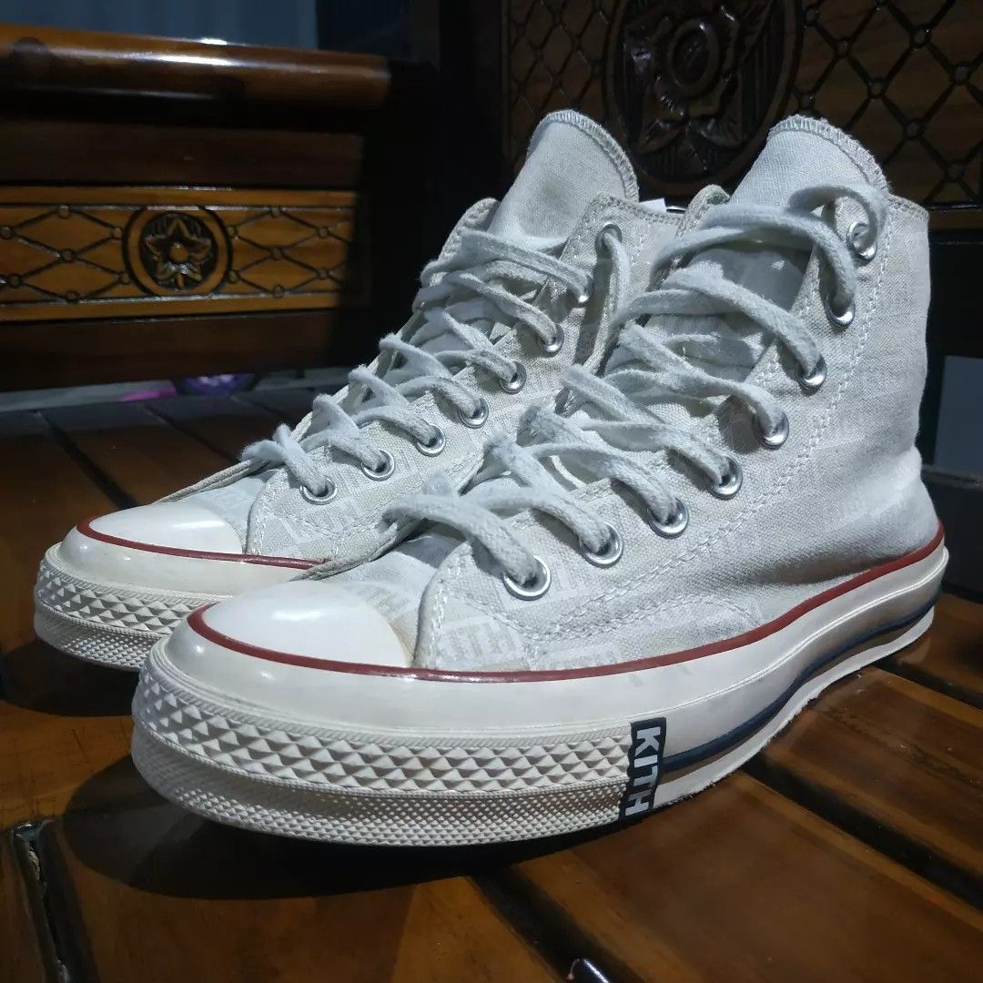 Converse x The Kith Chuck 70 High White Monogram Size 40 25.5 cm