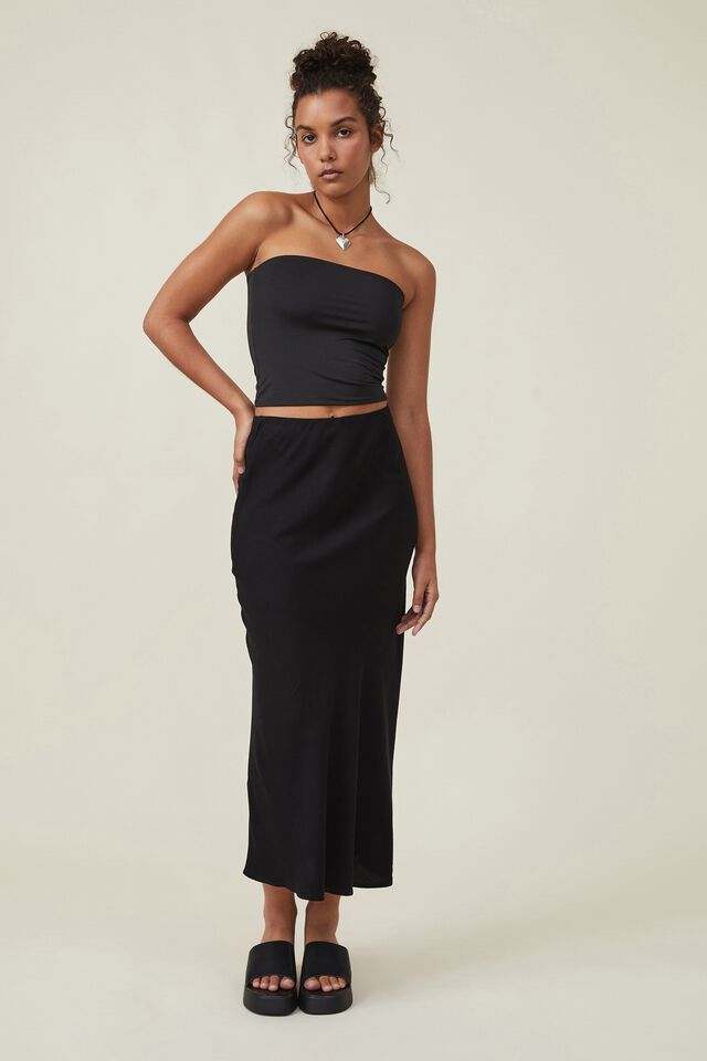 Slip skirt cotton on deals
