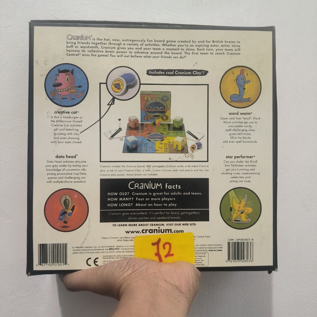Cranium Board Game UK Edition, Hobbies & Toys, Toys & Games on Carousell